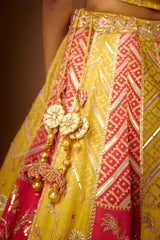 Lehenga with sequins & beads work 