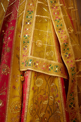 Red & Yellow Lehenga Set